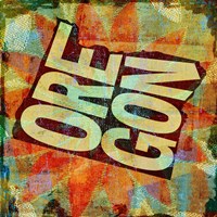 Oregon on Pattern Fine Art Print