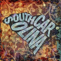 South Carolina on Pattern Fine Art Print