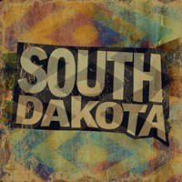 South Dakota on Pattern Fine Art Print