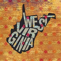 West Virgina on Pattern Fine Art Print