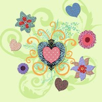 Swirling Big Heart Fine Art Print