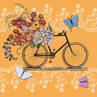 Flower Market Bicycle Fine Art Print