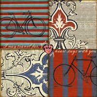 Bicycle Damask Fine Art Print