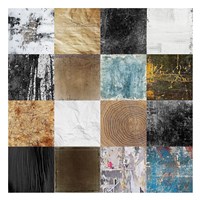 Tiles Decor Blue Notes 2 Framed Print