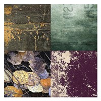 Tiles Decor Green Notes Framed Print