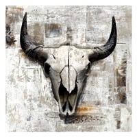 White Cowskull Fine Art Print