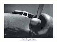 Twin Engine Plane 1942 Fine Art Print