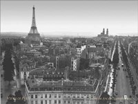Views of Paris from the Arc de Triomph Fine Art Print