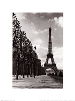Promenade to the Eiffel Tower Fine Art Print