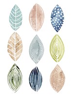 Patterned Leaves II Fine Art Print