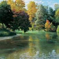 Adriano Galasso - Scorcio Sul Fiume Size 19.75x19.75 Fine Art Print