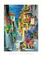 Antonio Di viccaro - Vicolo di Positano Size 23.75x31.5 Fine Art Print