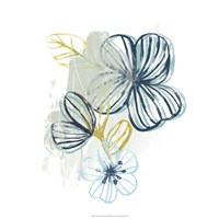 Floral Offset I Framed Print