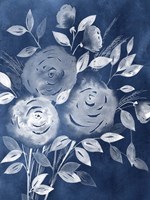 Cyanotype Roses I Fine Art Print