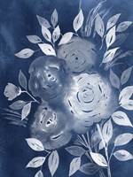Cyanotype Roses II Fine Art Print