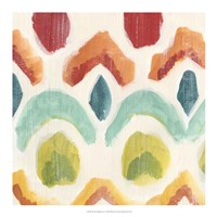 Textile Kaleidoscope I Framed Print