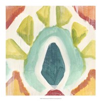 Textile Kaleidoscope II Framed Print