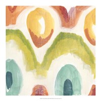 Textile Kaleidoscope III Framed Print