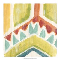 Textile Kaleidoscope IV Framed Print