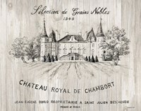 Chateau Chambort on Wood Framed Print