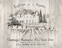 Chateau Royalle on Wood Fine Art Print