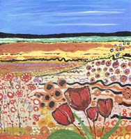 Tulips in a Field Fine Art Print