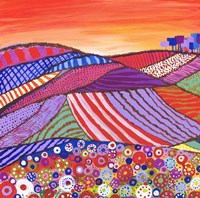 Patchwork Fields In Scotland Fine Art Print