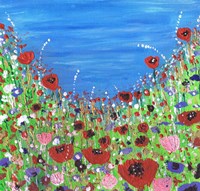 Roses And Poppies Fine Art Print