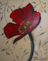 Single Red Poppy Fine Art Print