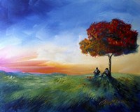 Sitting Under A Tree Fine Art Print