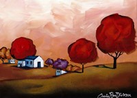 The Red Trees Fine Art Print
