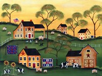 American Sunshine Country Farm Fine Art Print