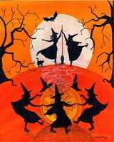 Dancing Witch Spell Party Fine Art Print