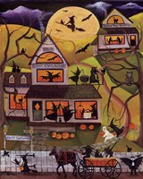 Halloween School of Witchcraft Fine Art Print