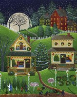 First Snow Fall at Christmas Fine Art Print