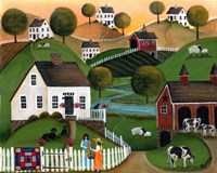 Flower Lady Dairy Farm Fine Art Print