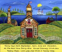 School Lighthouse Lang Fine Art Print