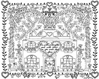 Tulip And Hearts Blessings Fine Art Print