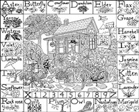 Down the Garden Path Folk Art Fine Art Print