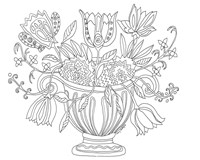 Basket of Flowers Fine Art Print