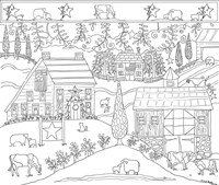 Country Grace Outline Fine Art Print