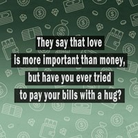 Love vs. Money Fine Art Print