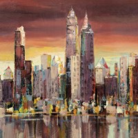 Sera su New York (detail) Fine Art Print