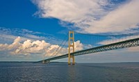 Blue Skies over the Mackinac Bridge Fine Art Print