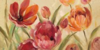 Expressive Tulips Neutral v2 Fine Art Print