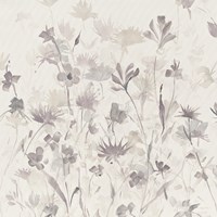 Garden Shadows IV Purple Grey Fine Art Print