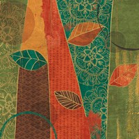 Bohemian Leaves II Fine Art Print