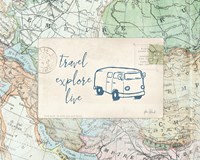 Travel Posts II Fine Art Print