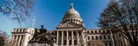 Statue outside a government building, Mississippi State Capitol, Jackson, Mississippi Fine Art Print