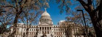 Statue outside Mississippi State Capitol, Jackson, Mississippi Fine Art Print